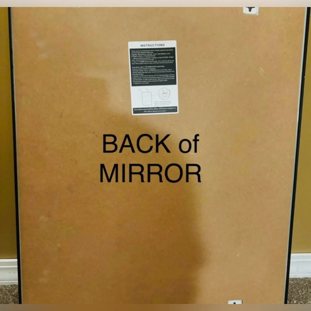 Black sleek metal framed Bathroom rectangle wall Mirror